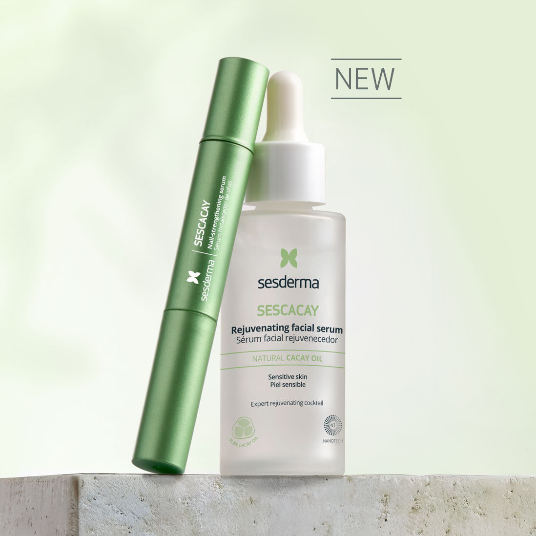 Productos serum facial y u&ntilde;as Sescacay
