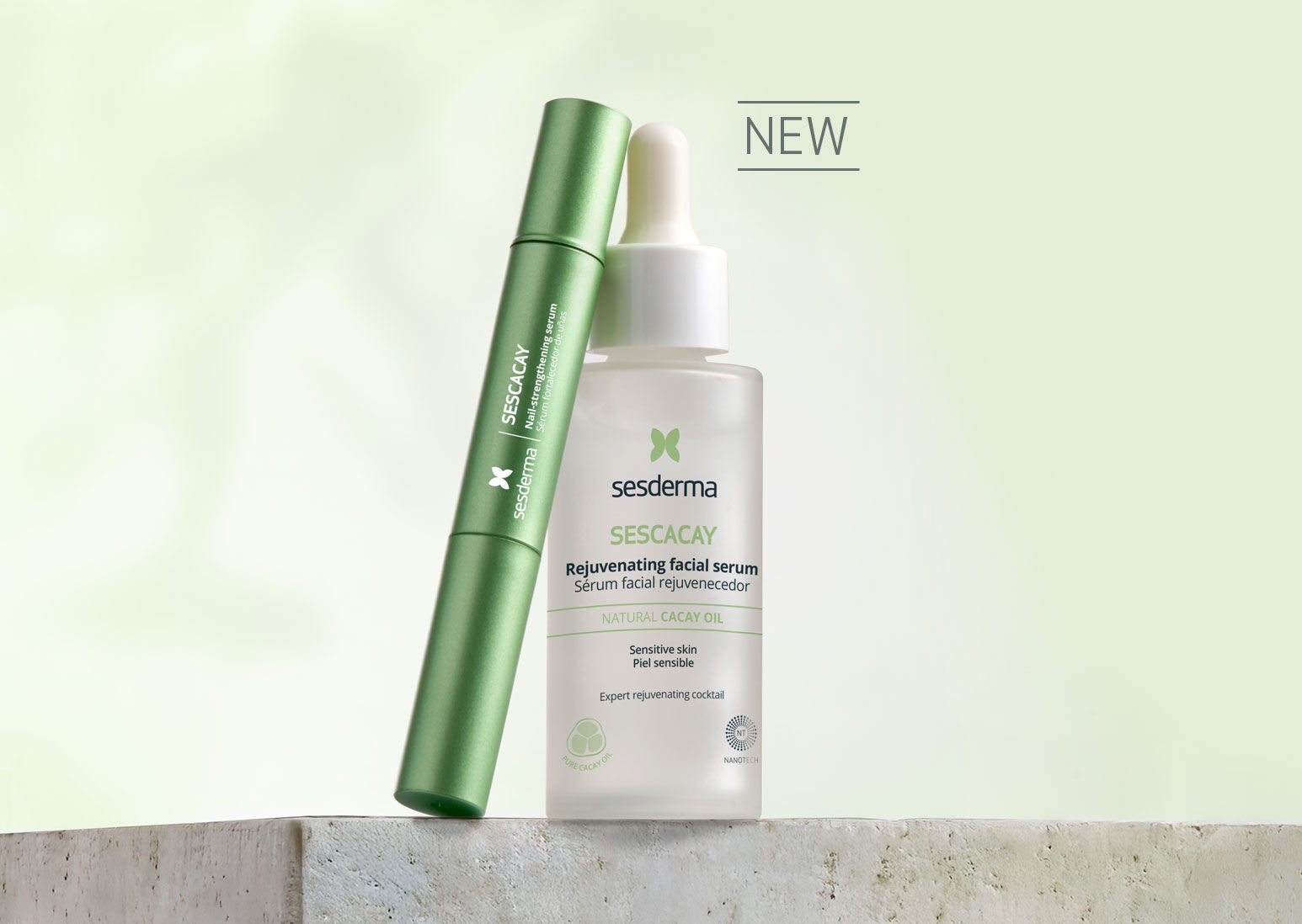 Productos serum facial y u&ntilde;as Sescacay