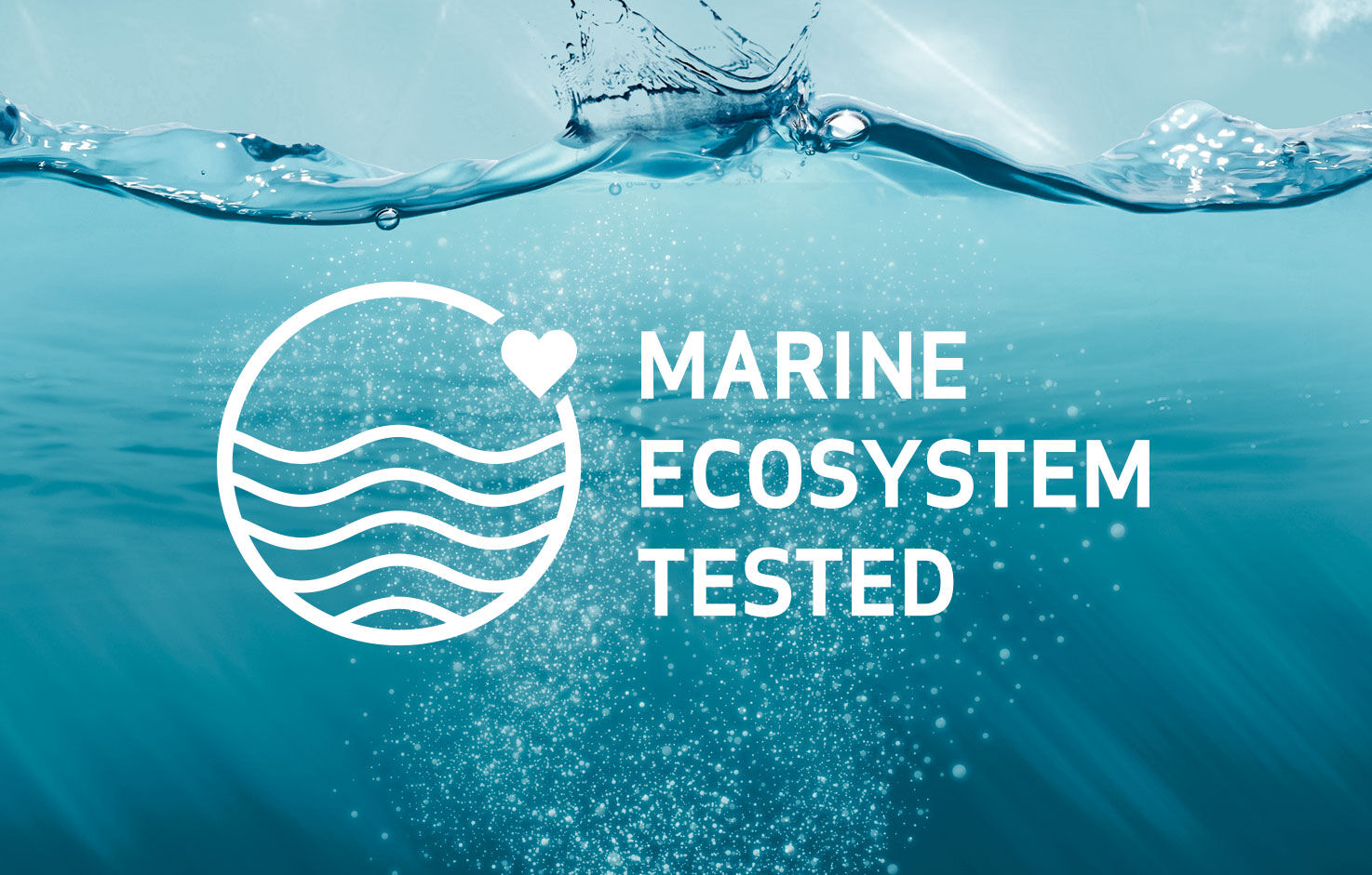 Imagen logo ecosistemas marinos con el mar como fondo 