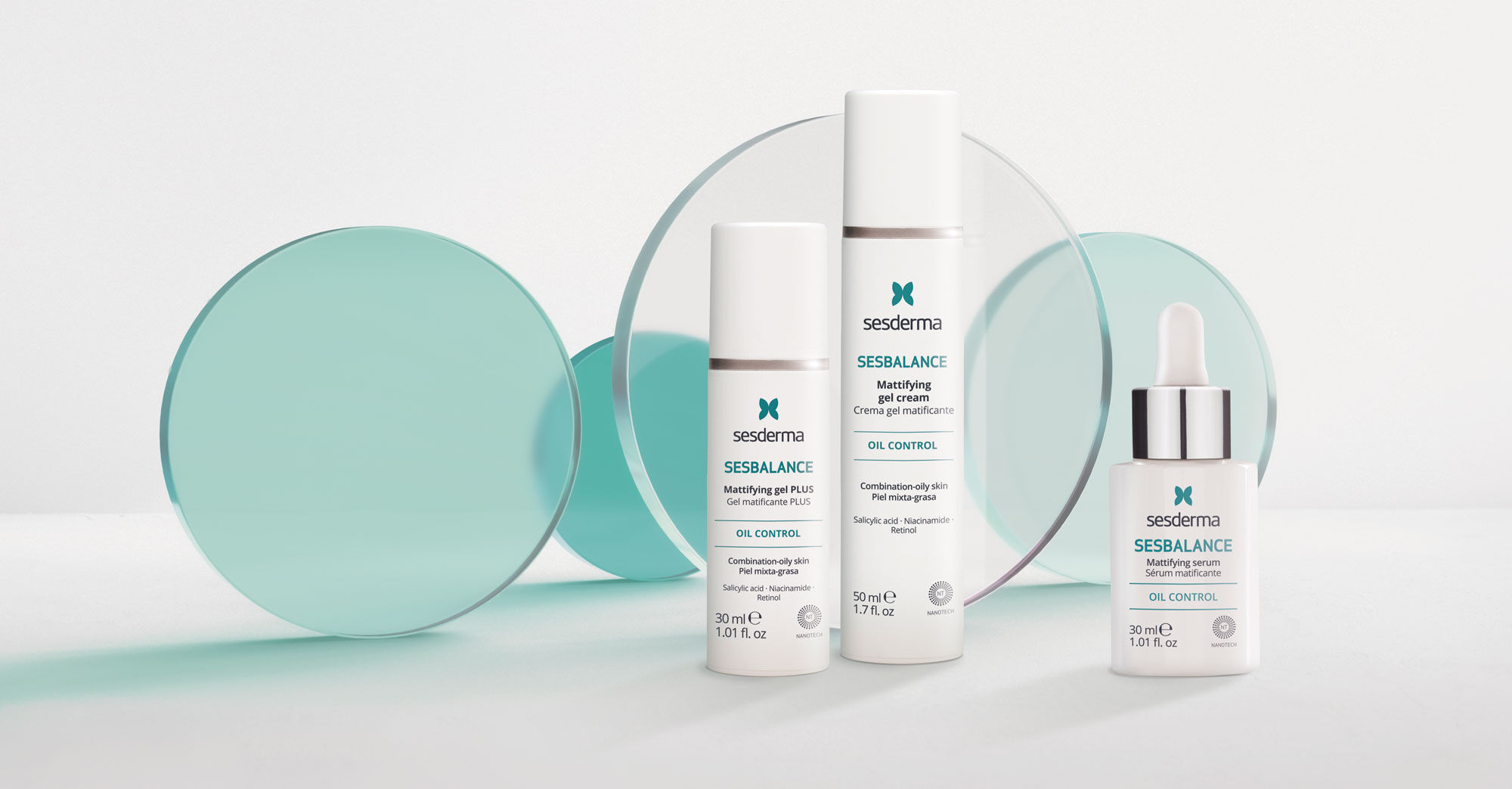 Imagen tres productos linea Sesbalance