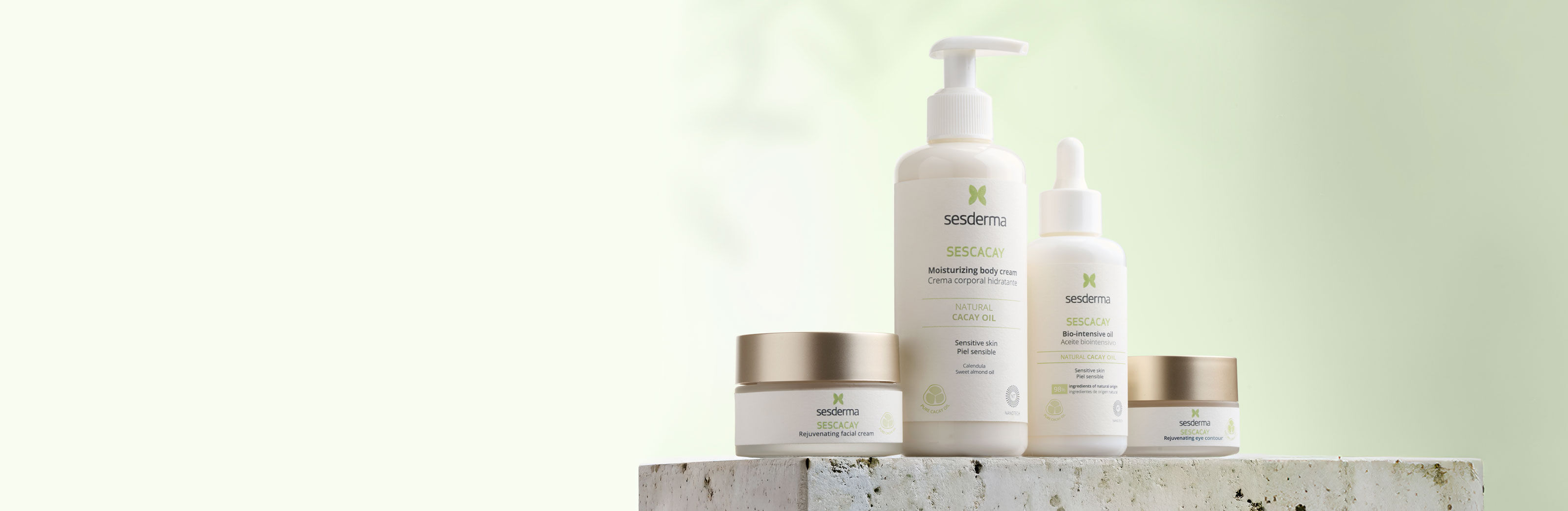 Imagen tres productos linea Sescacay