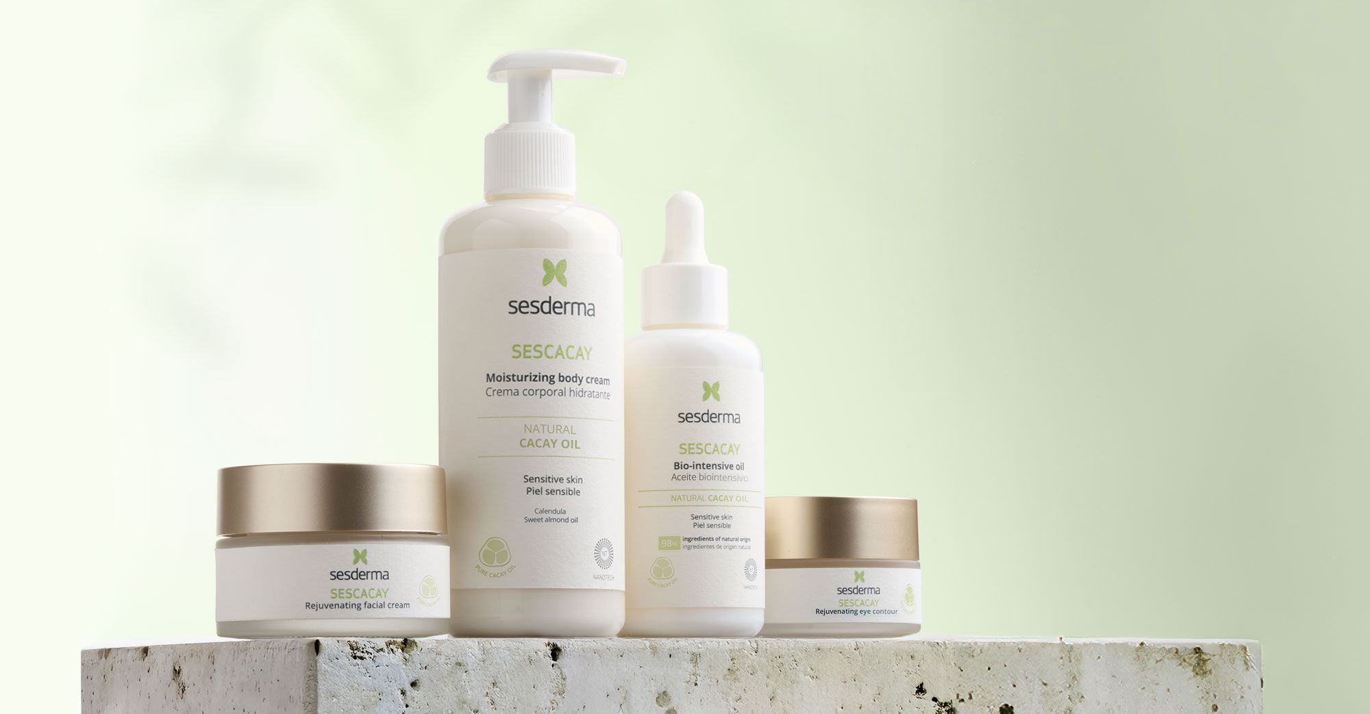 Imagen tres productos linea Sescacay