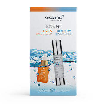 ZESTAW HIDRADERM HYAL KREM+C-VIT 5 SERUM