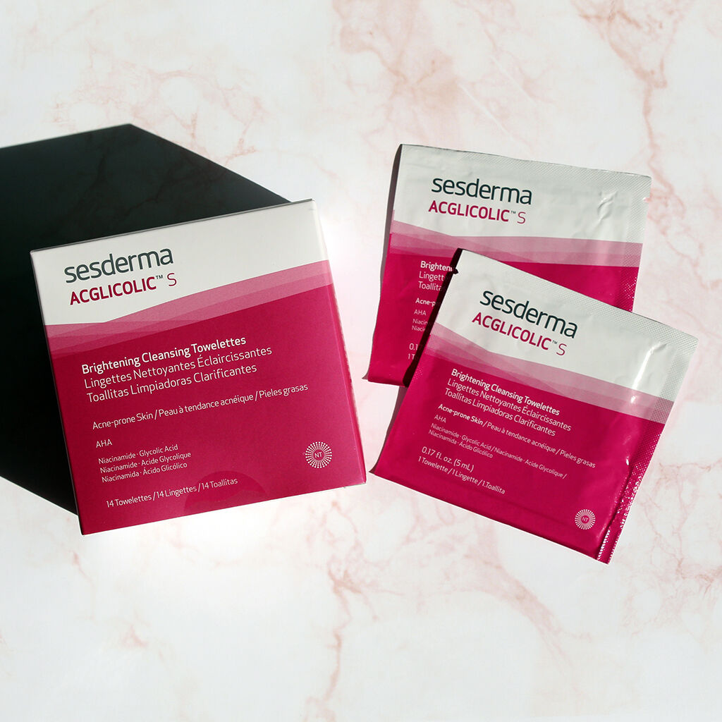 ACGLICOLIC S Towelettes 14 x 0.17 fl. Oz | SESDERMA