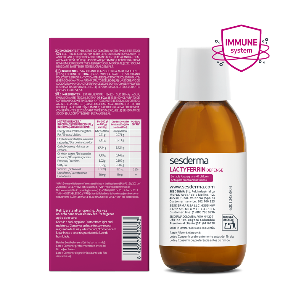 LACTYFERRIN Defense 250ml - Embarazadas y ni&ntilde;os