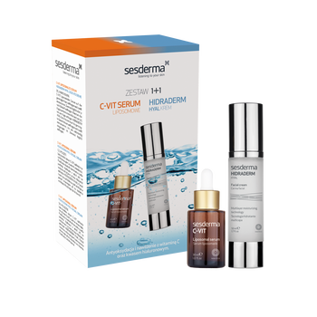 ZESTAW HIDRADERM HYAL KREM + C-VIT SERUM