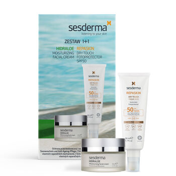 ZESTAW REPASKIN Dry Touch Facial + HIDRALOE Nawilżający krem do twarzy