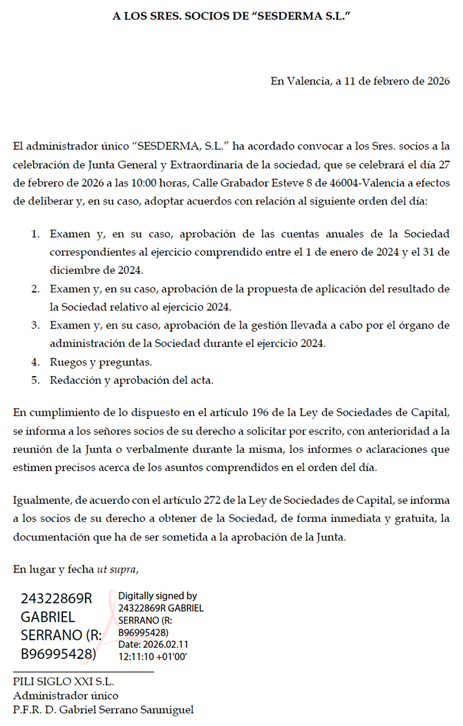 Junta de accionistas