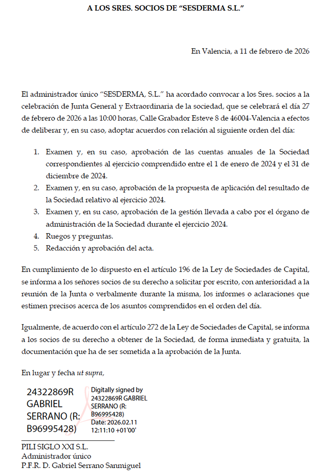 Junta de accionistas