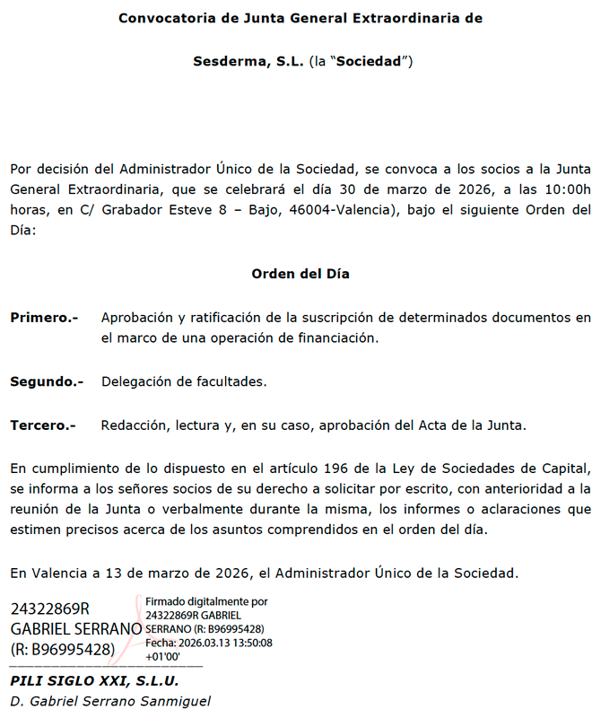 Junta de accionistas