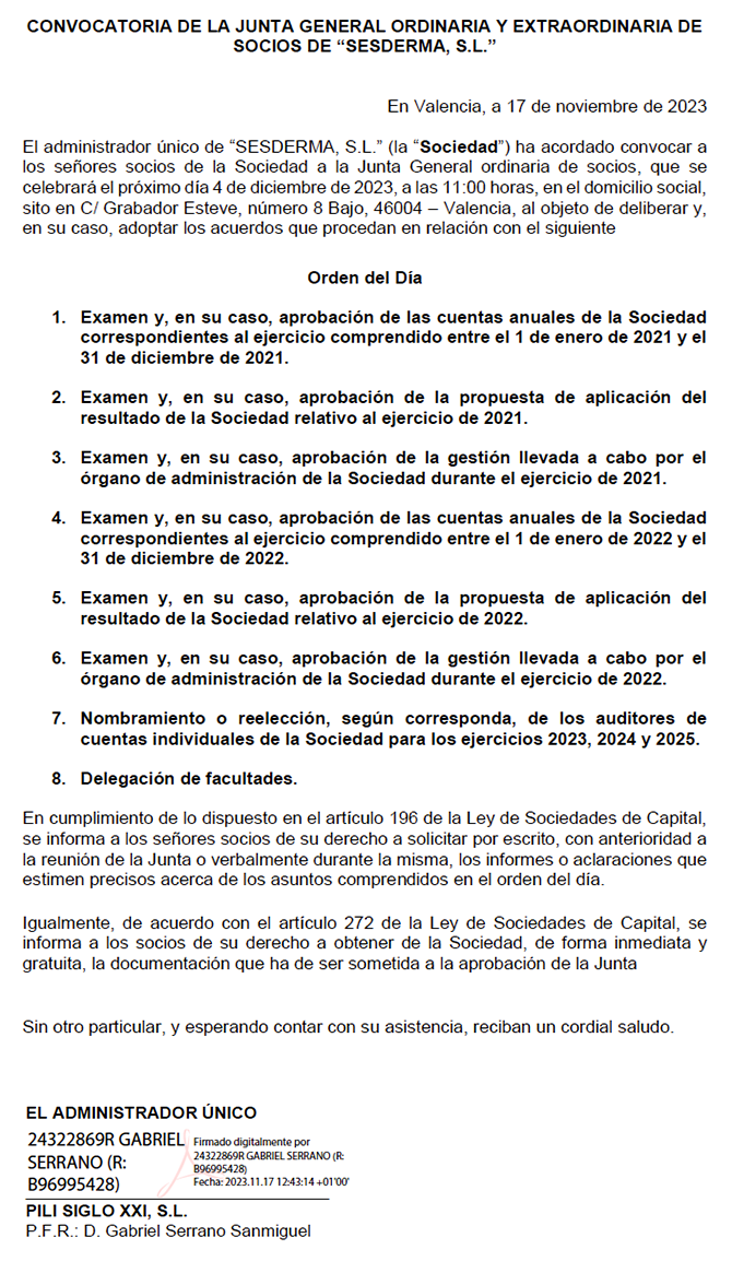 Junta de accionistas
