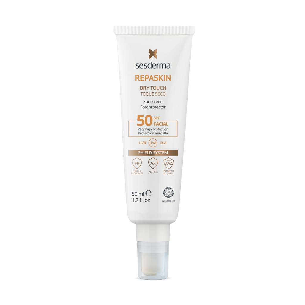 Perfecto mil millones Rizado REPASKIN Facial Toque Seco SPF 50 | SESDERMA