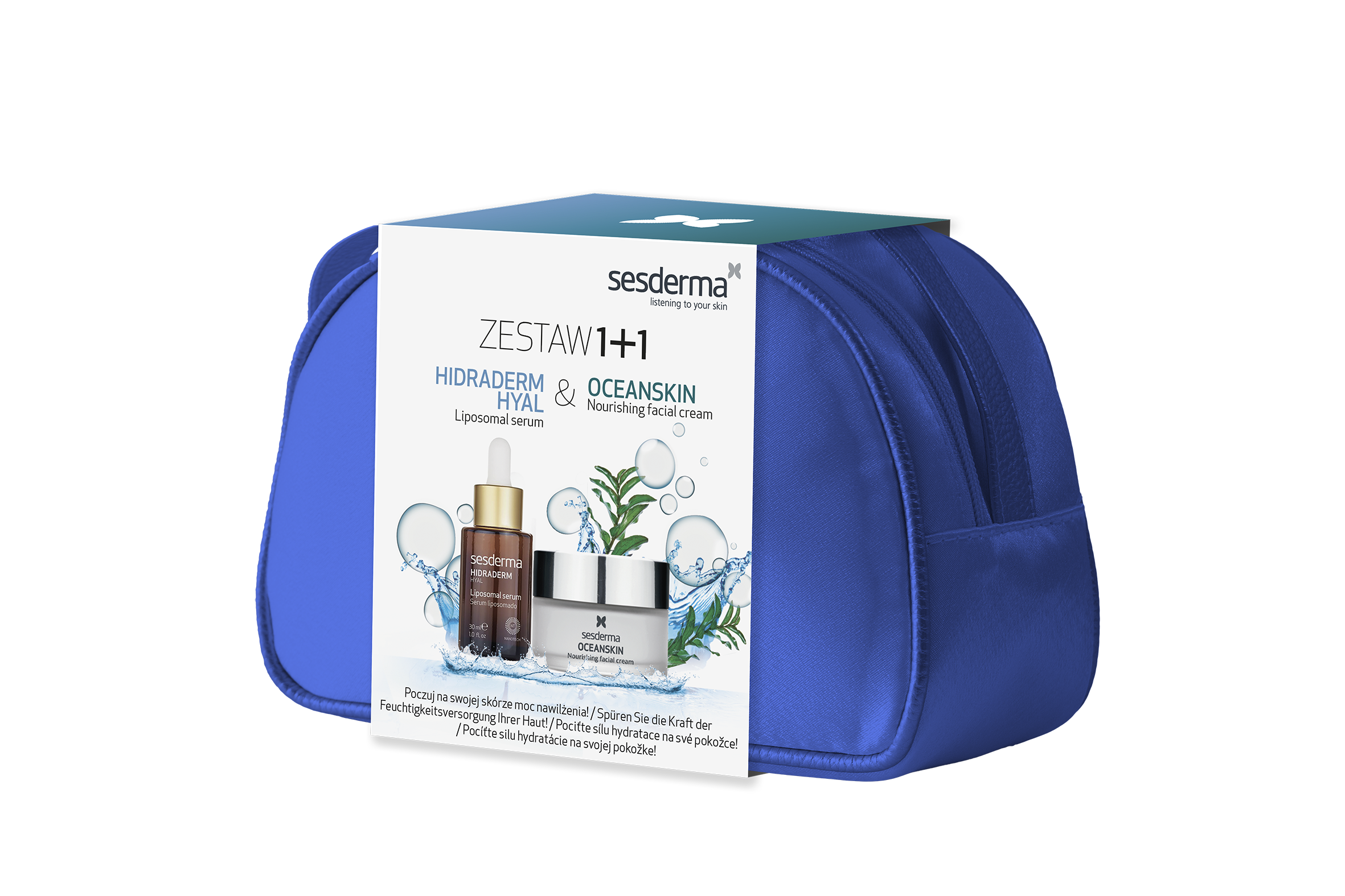 ZESTAW PREZENTOWY OCEANSKIN KREM+ HIDRADERM HYAL SERUM