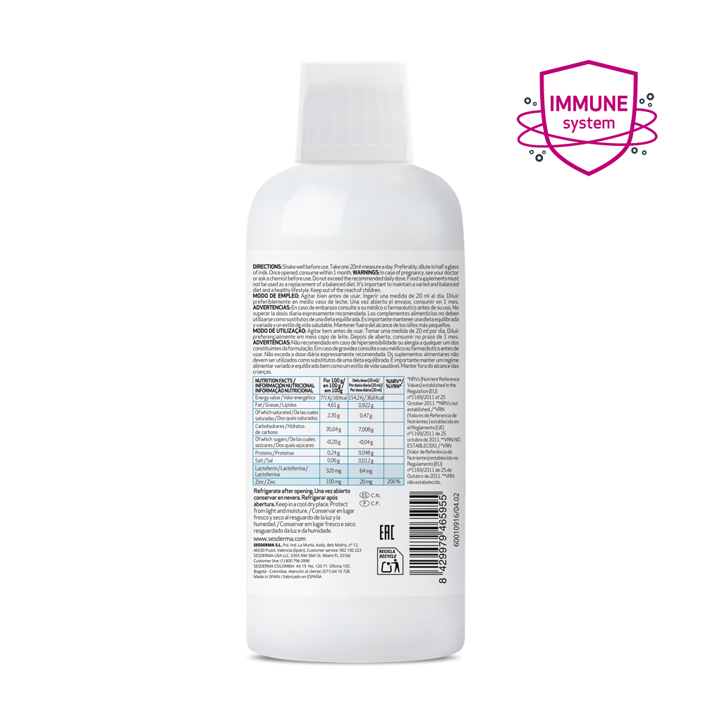 LACTYFERRIN Defense Zinc 500ml