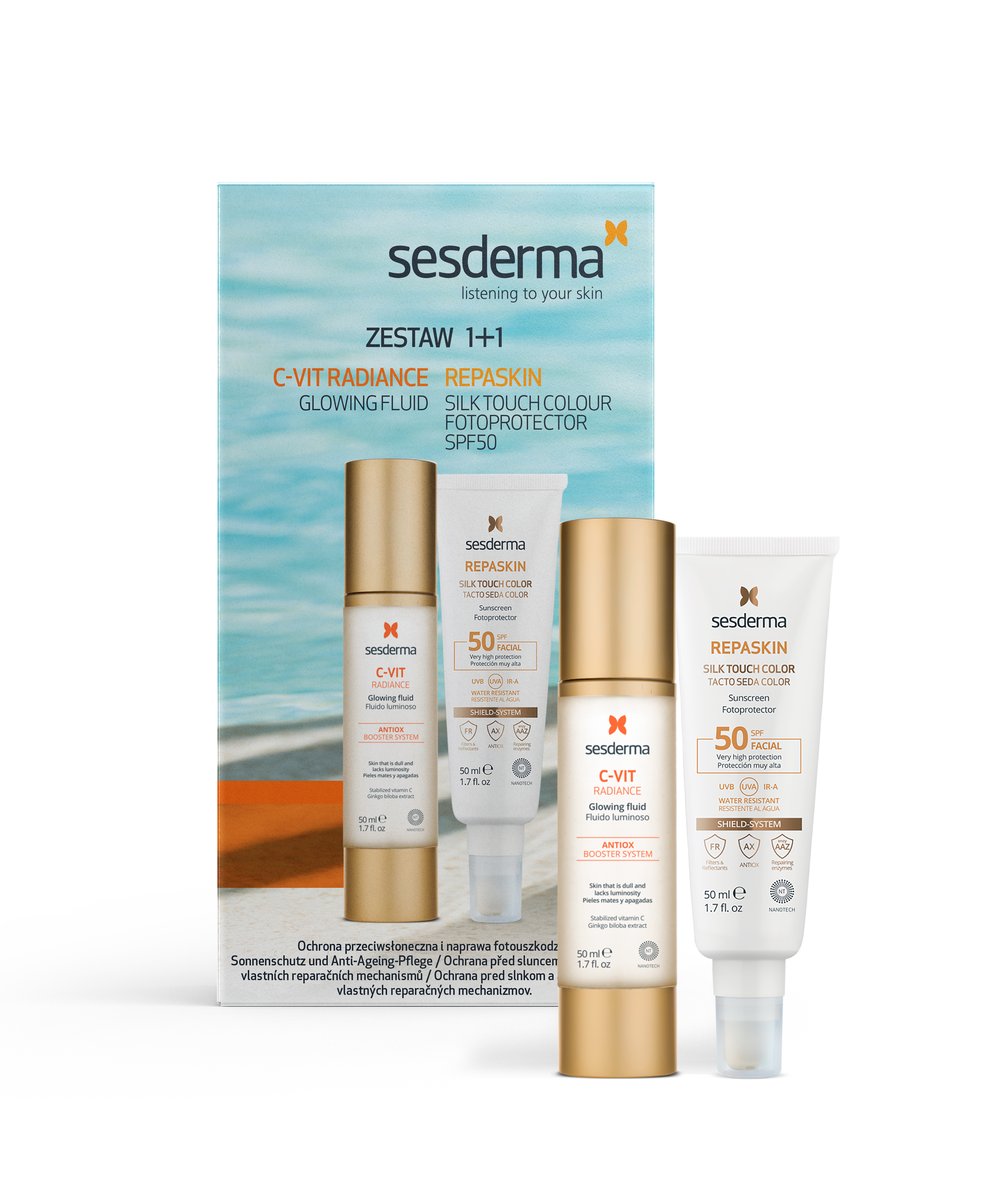 ZESTAW REPASKIN SILK COLOR+C-VIT RADIANCE