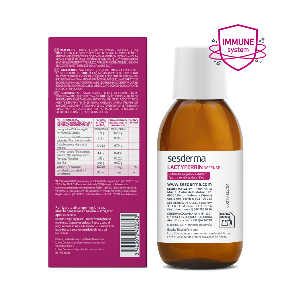 LACTYFERRIN Defense 250ml - Embarazadas y ni&ntilde;os