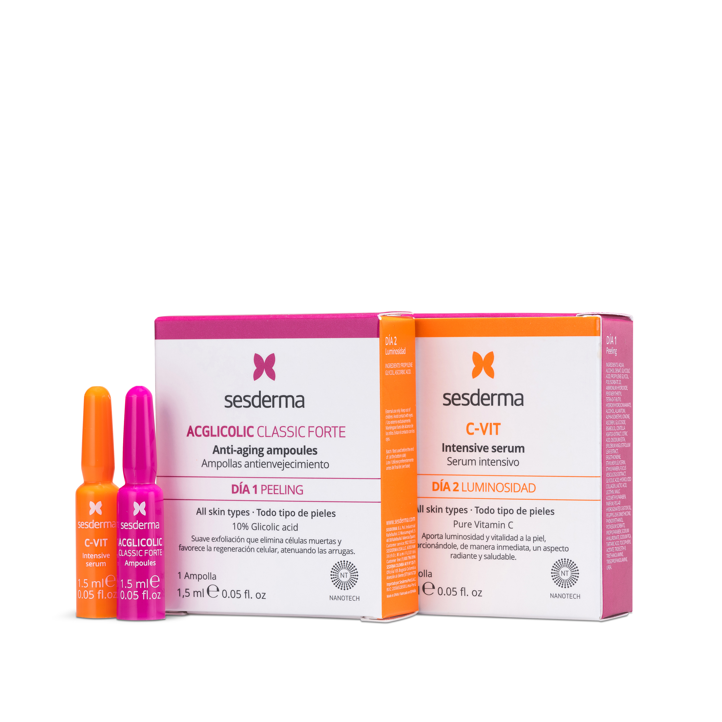 EFEKT FLASH C-VIT + ACGLICOLIC, ampułki 2 &times; 1,5 ml